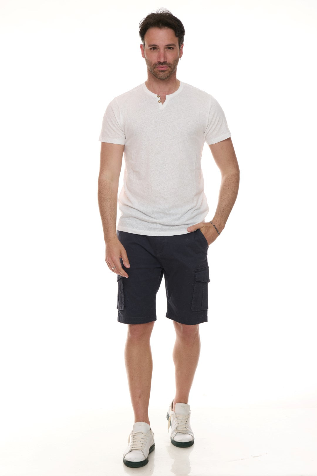 T-shirt con bottoncini Mistolino