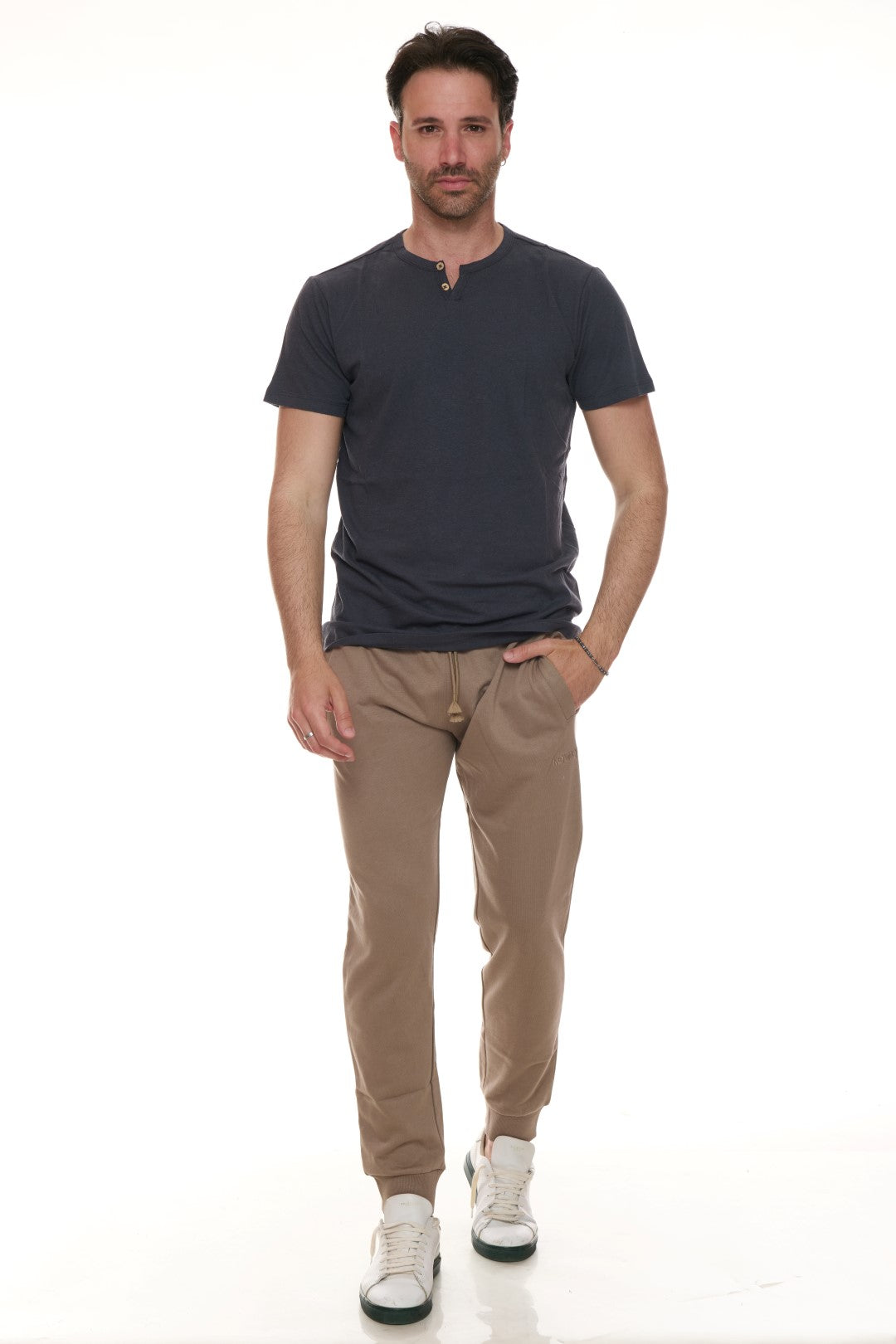 T-shirt con bottoncini Mistolino