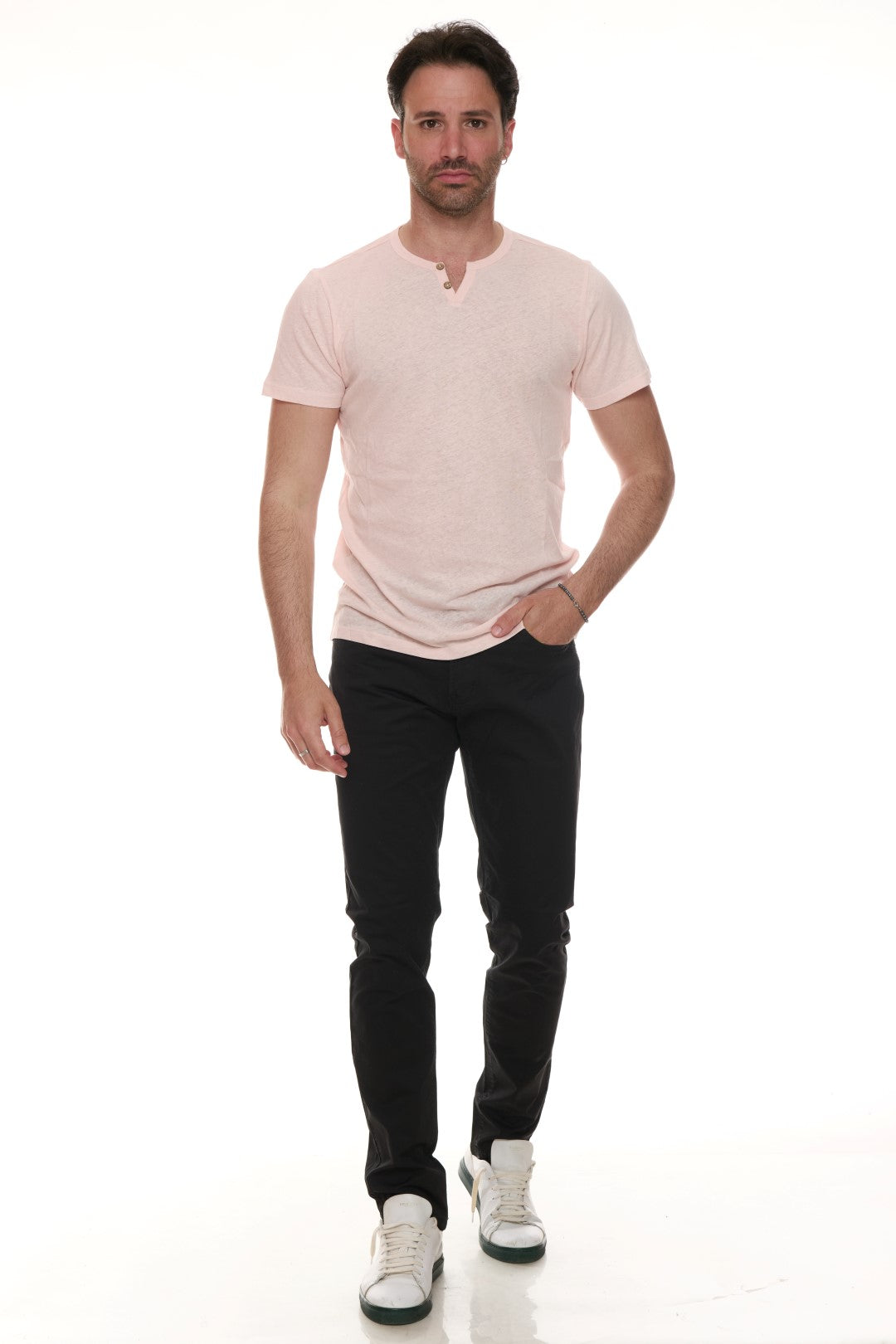 T-shirt con bottoncini Mistolino