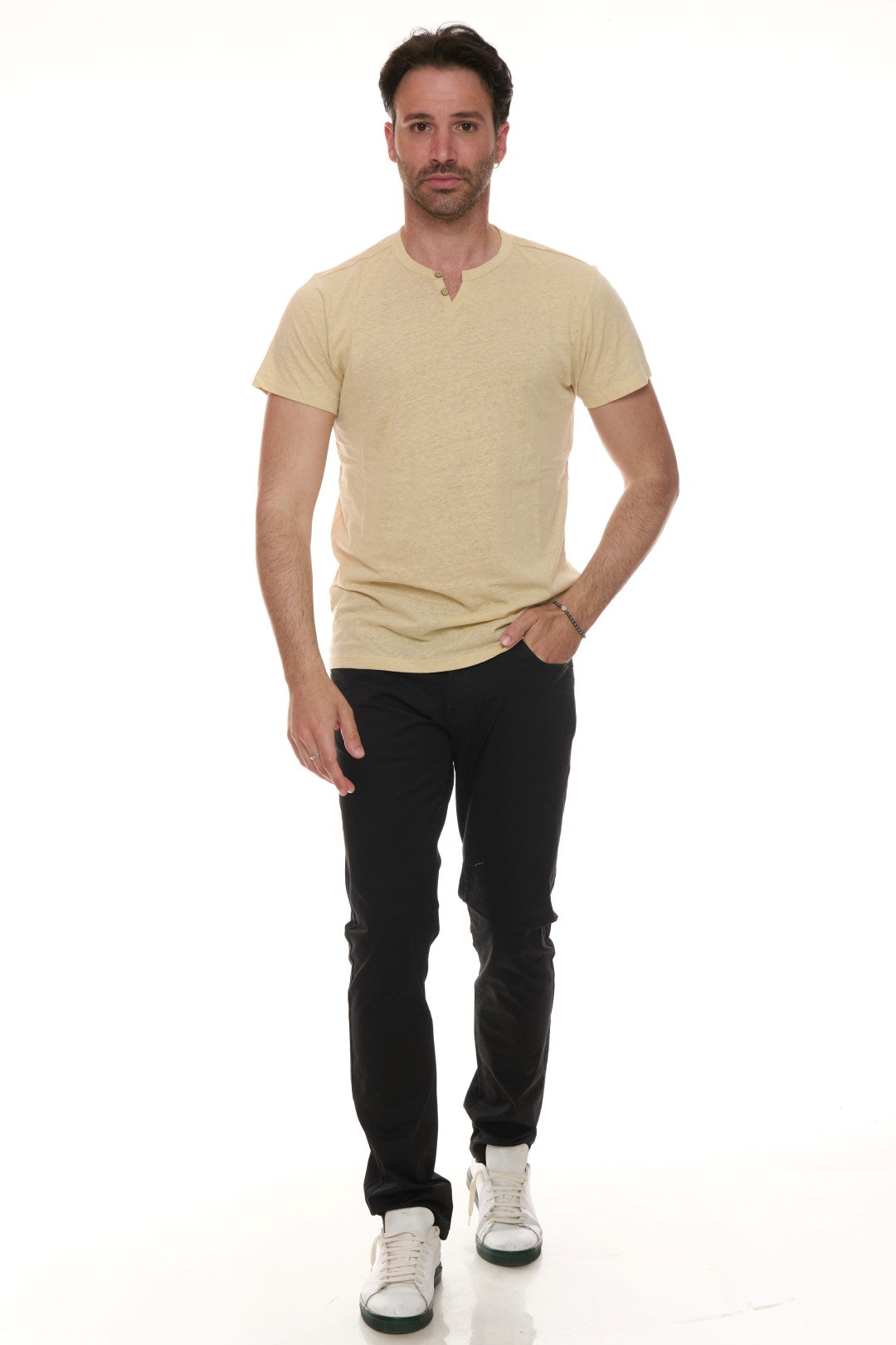T-shirt con bottoncini Mistolino