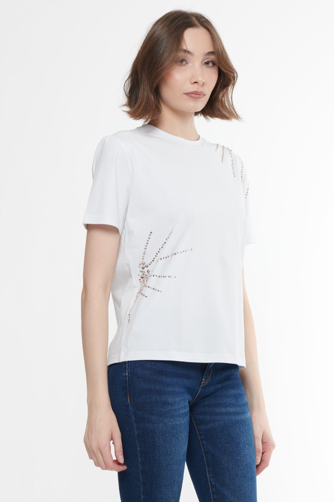 T-shirt con strass