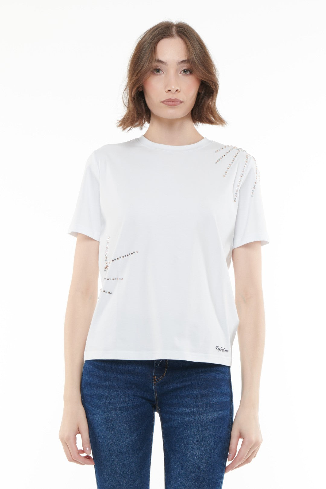 T-shirt con strass