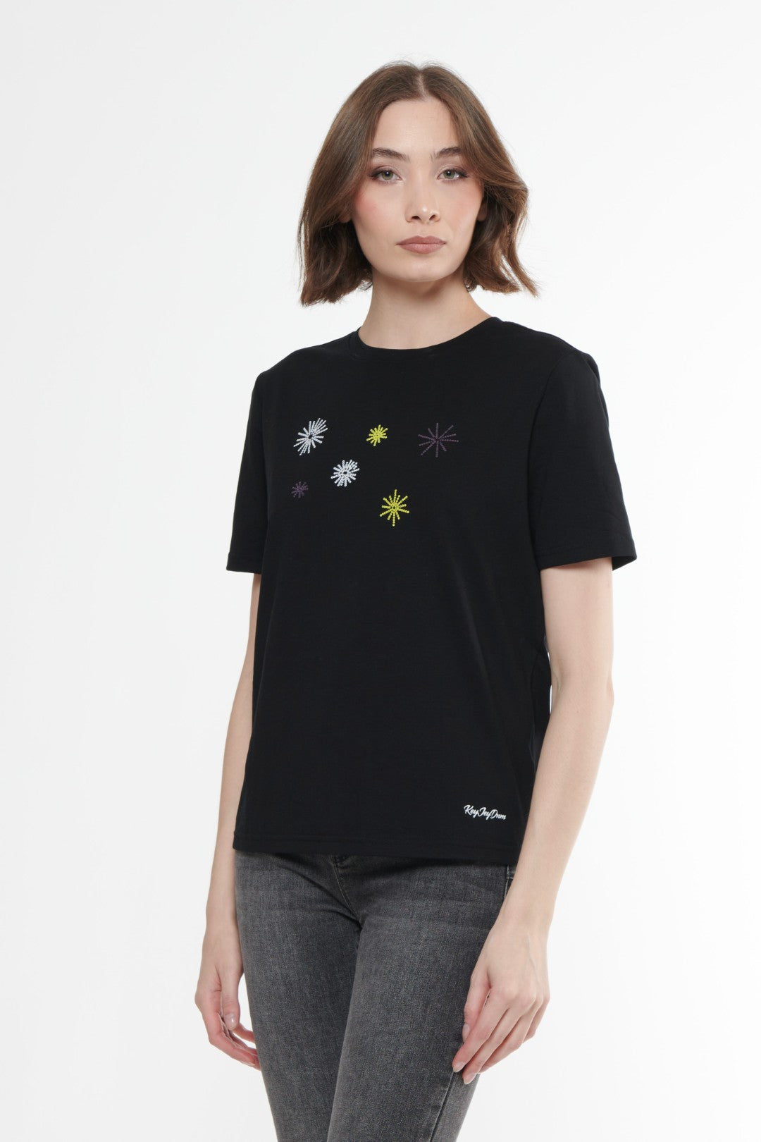 T-shirt con pailettes