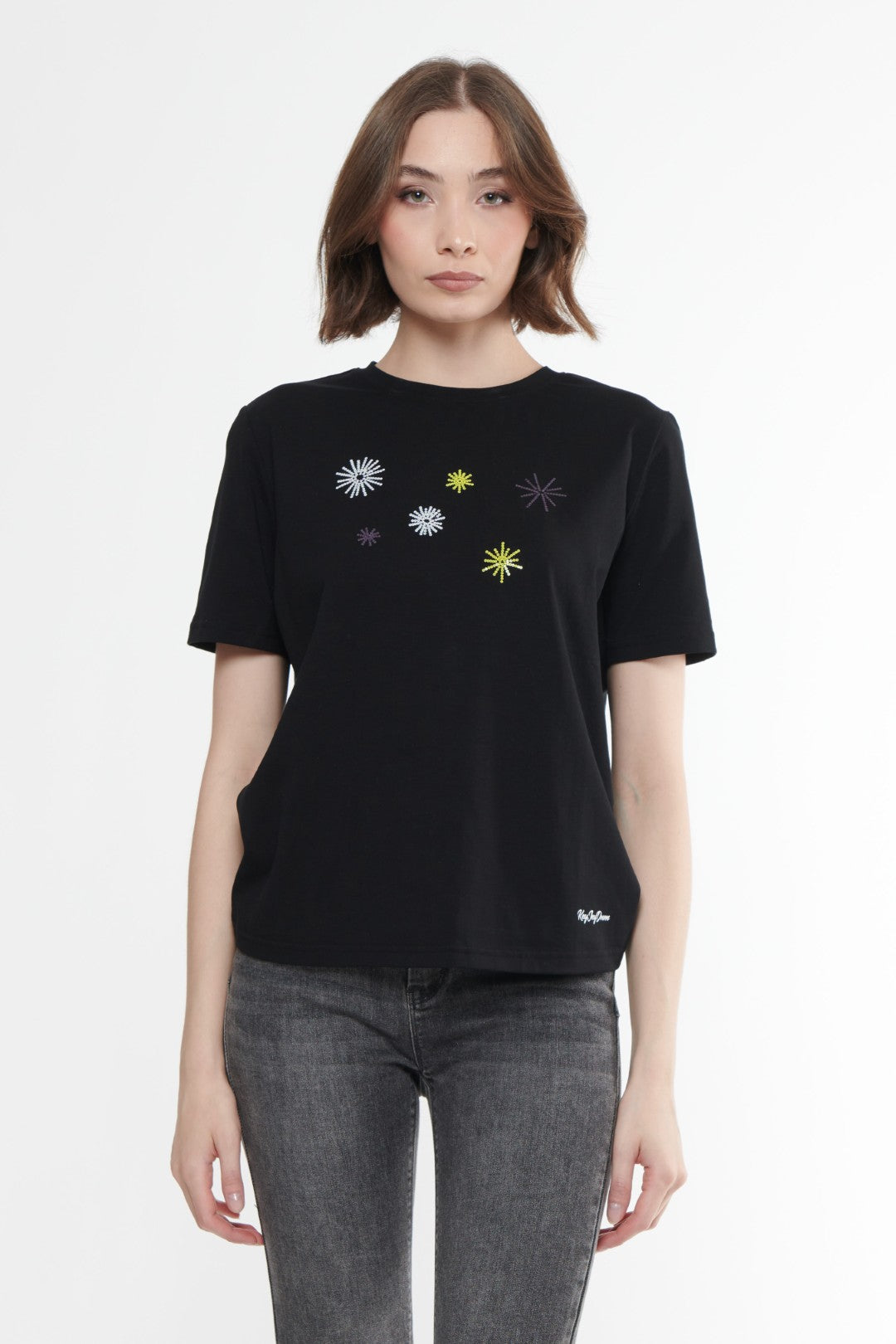T-shirt con pailettes