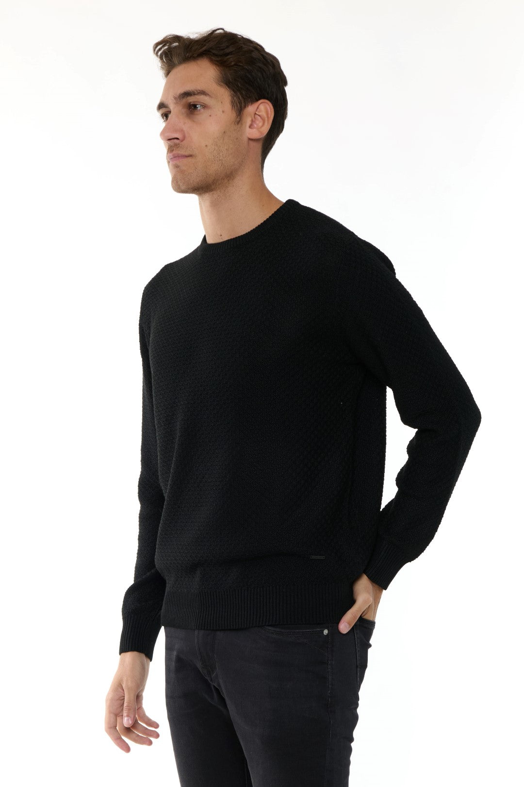 Maglia Girocollo Jacquard All-over