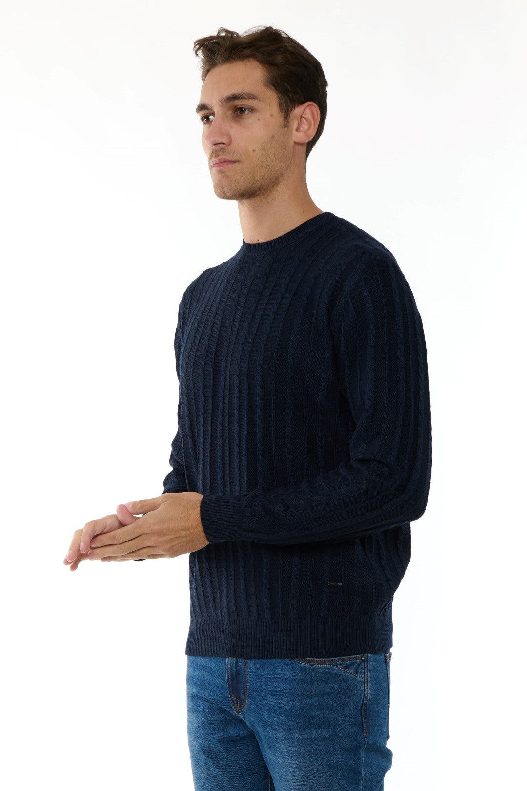 Maglia Girocollo con trecce