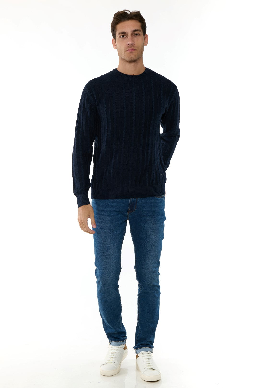 Maglia Girocollo con trecce