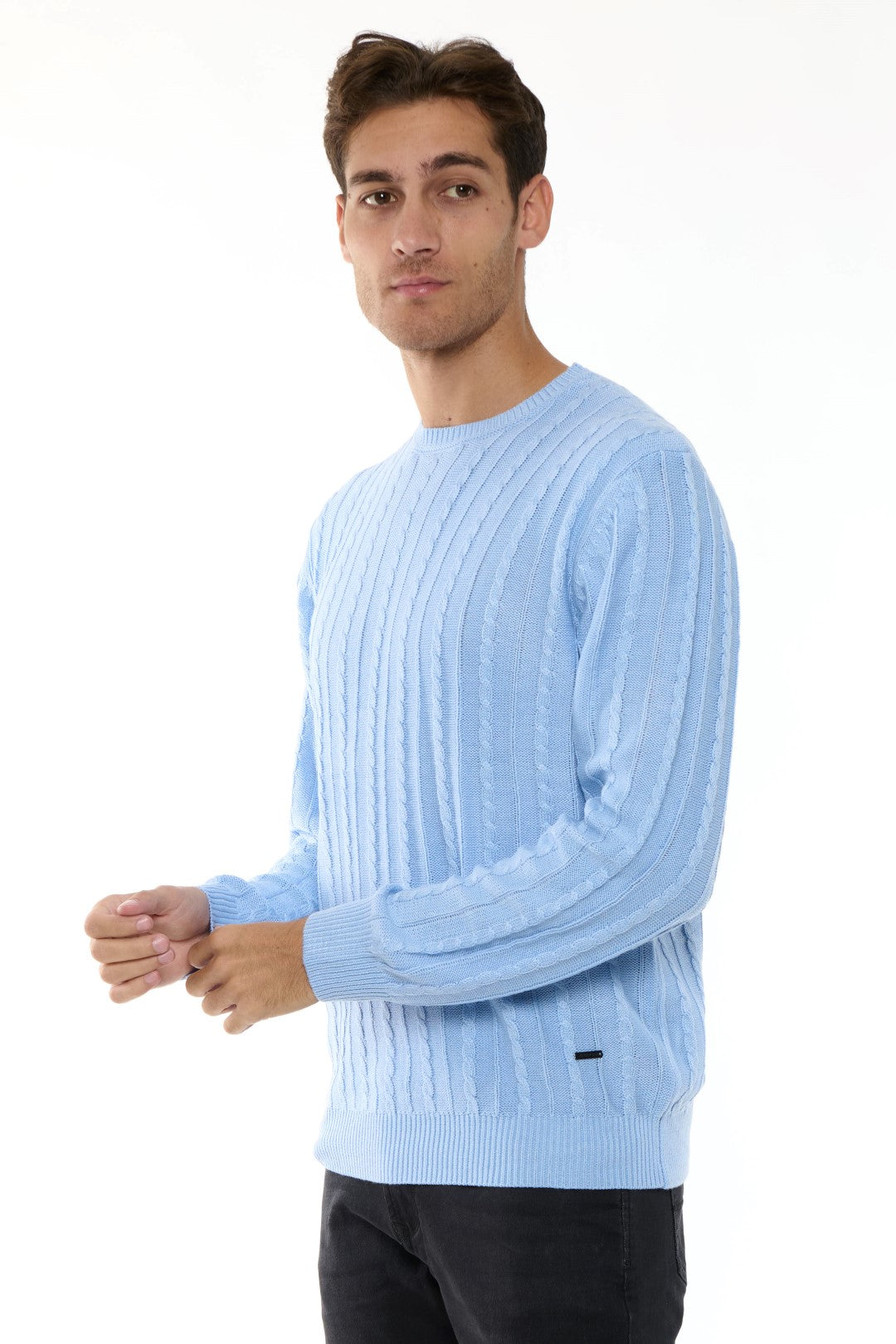 Maglia Girocollo con trecce