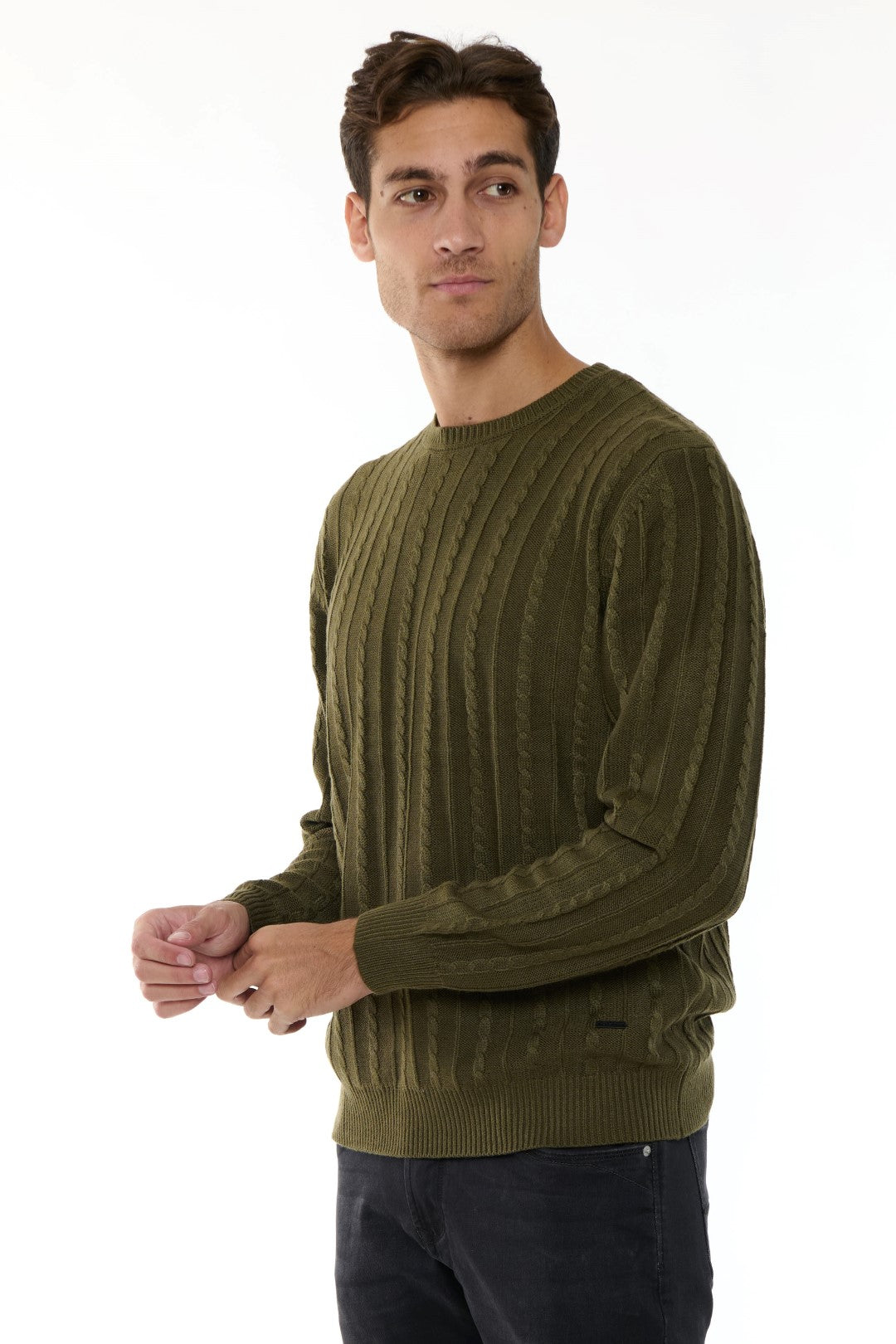Maglia Girocollo con trecce