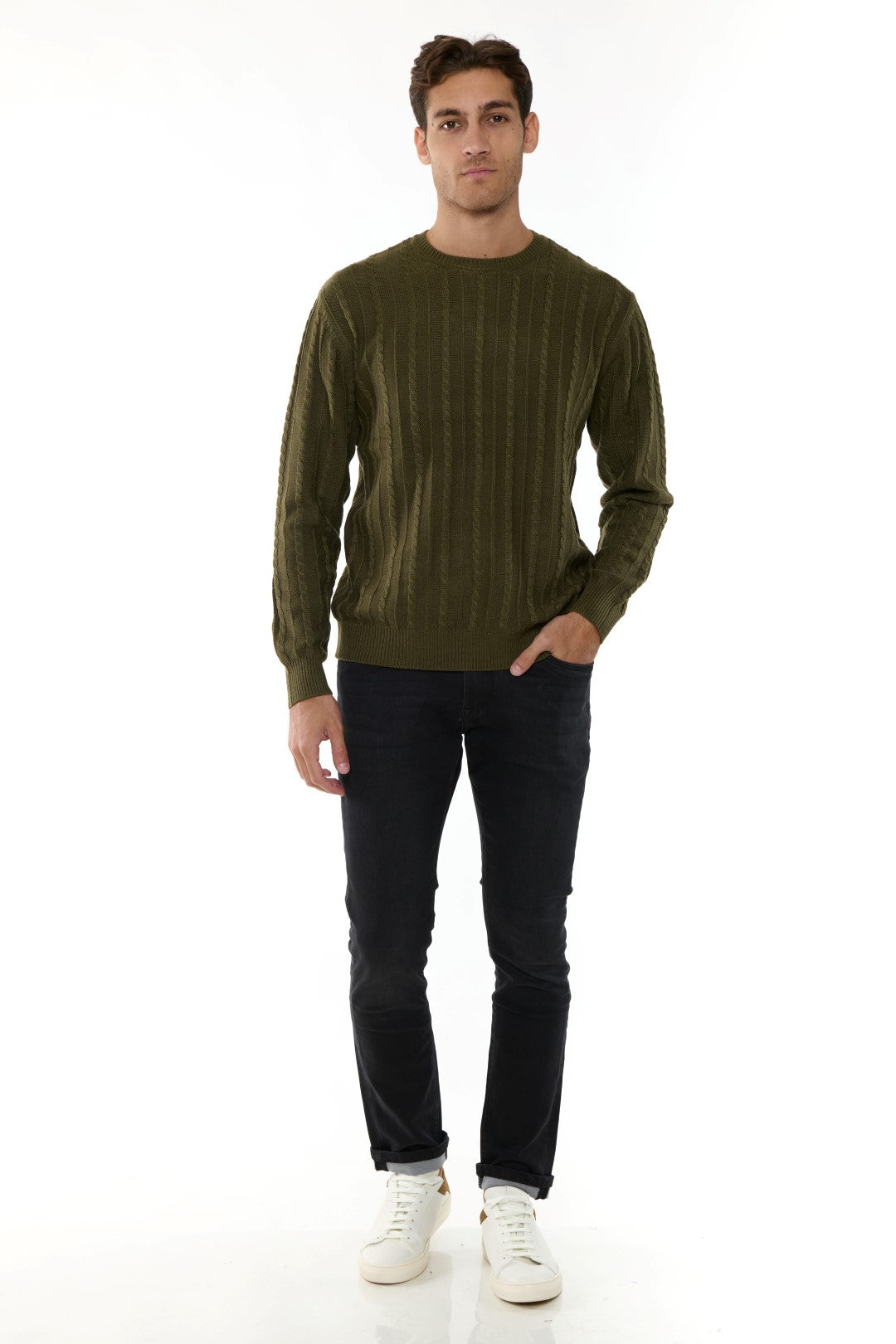 Maglia Girocollo con trecce