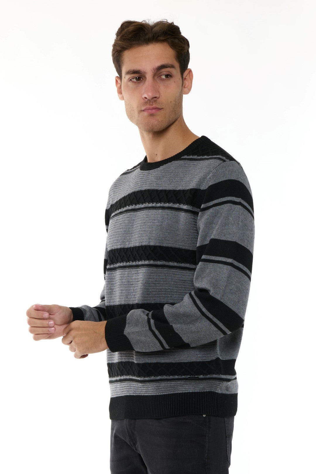 Maglia Girocollo Fasce bicolore
