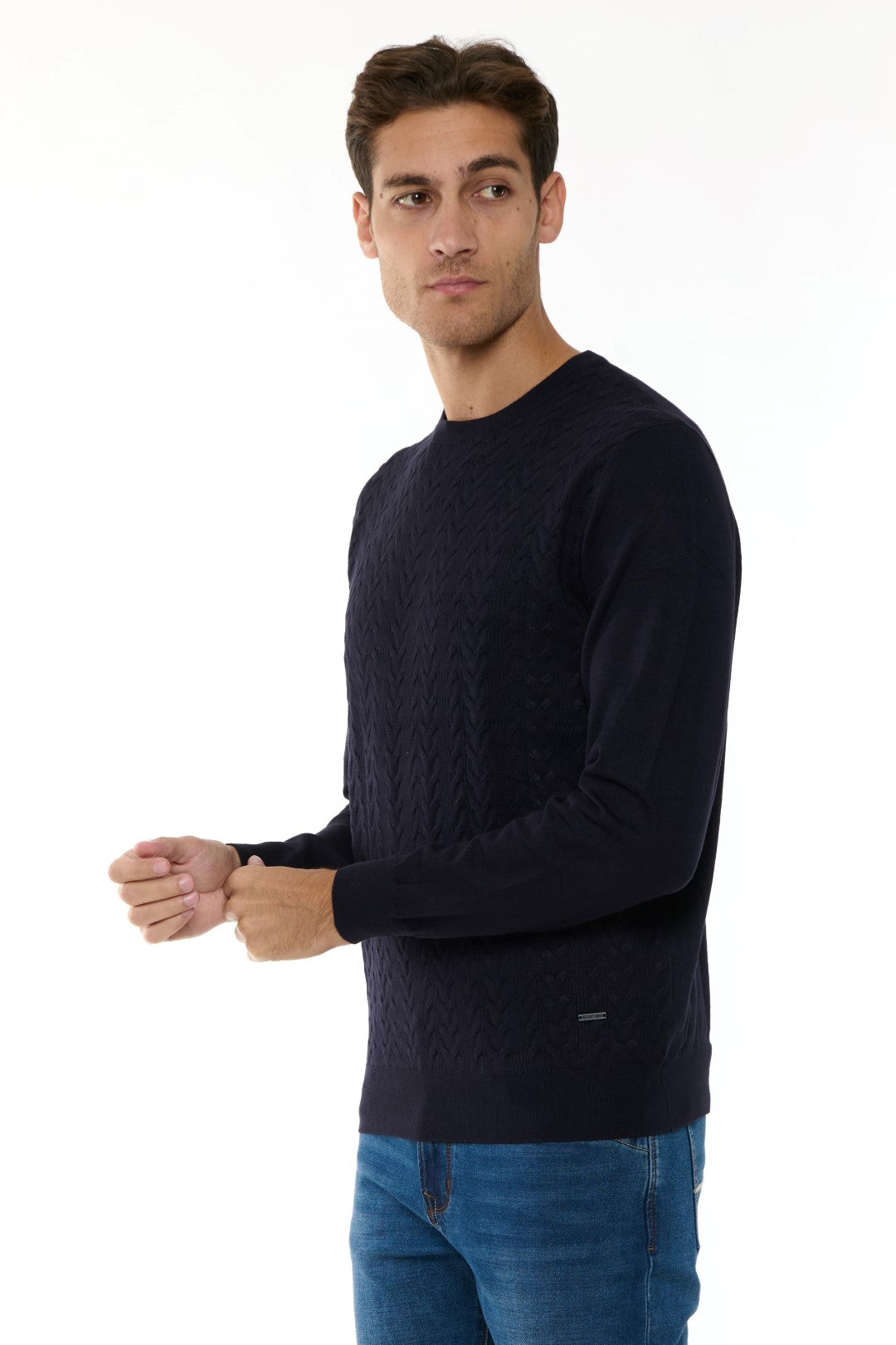 Maglia Girocollo Jacquard