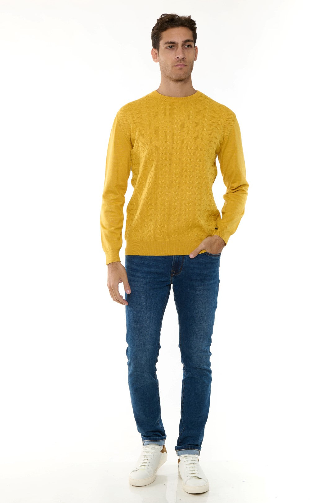 Maglia Girocollo Jacquard