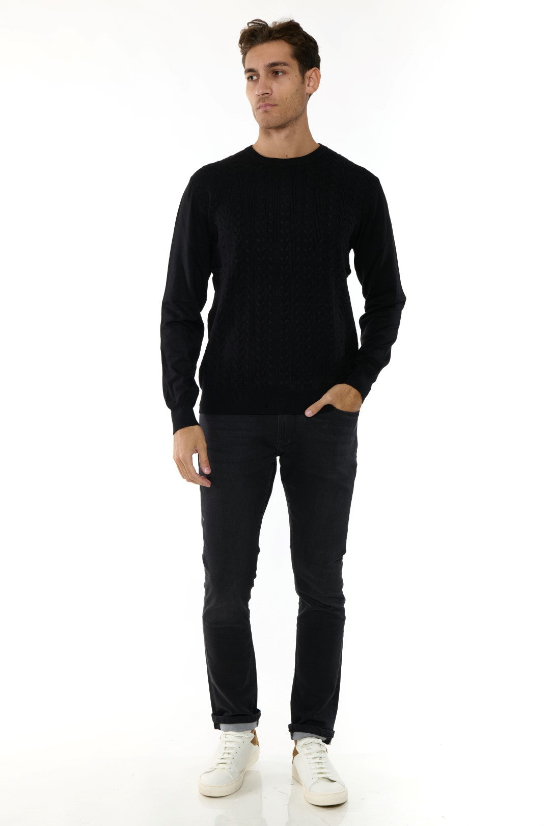 Maglia Girocollo Jacquard