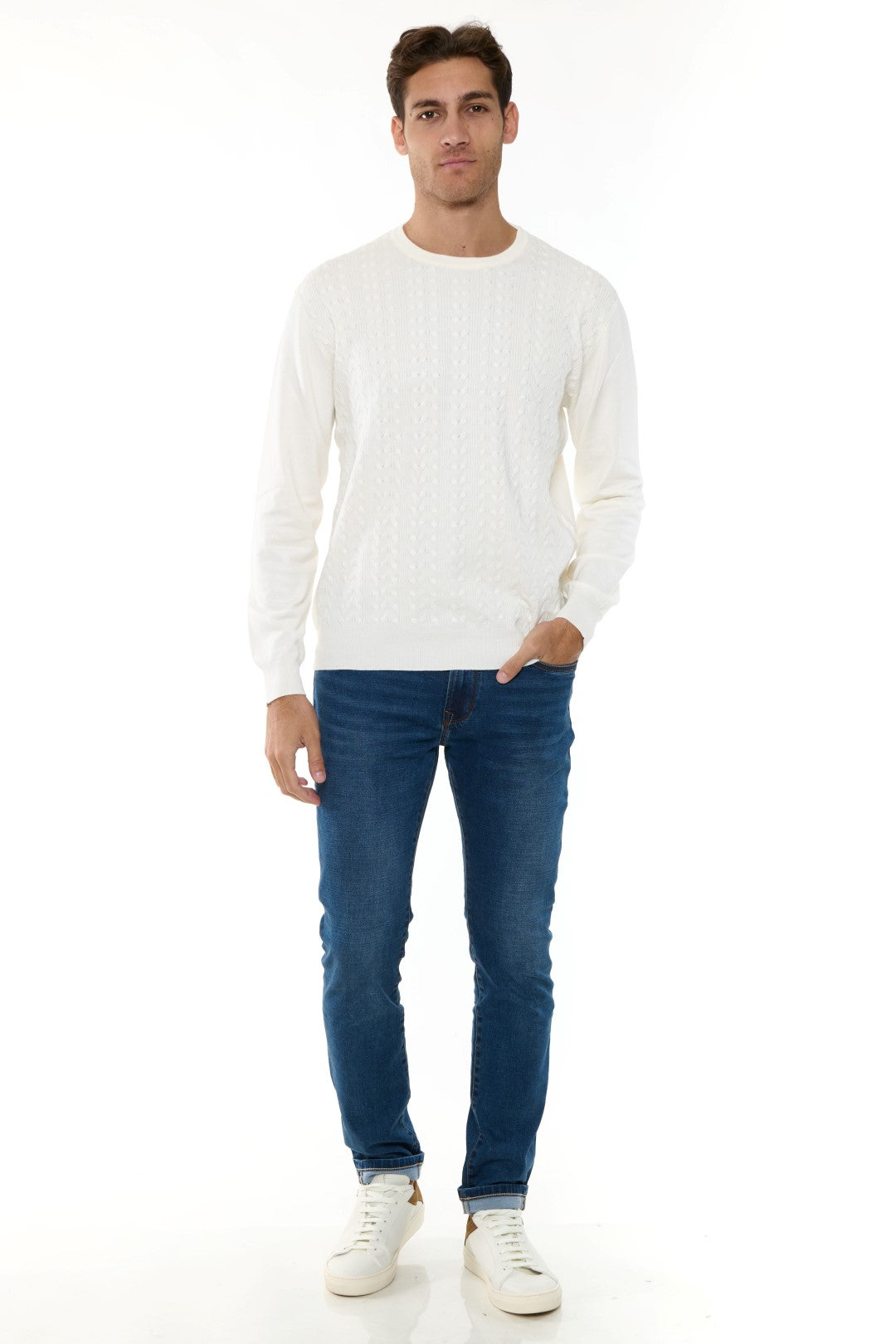 Maglia Girocollo Jacquard