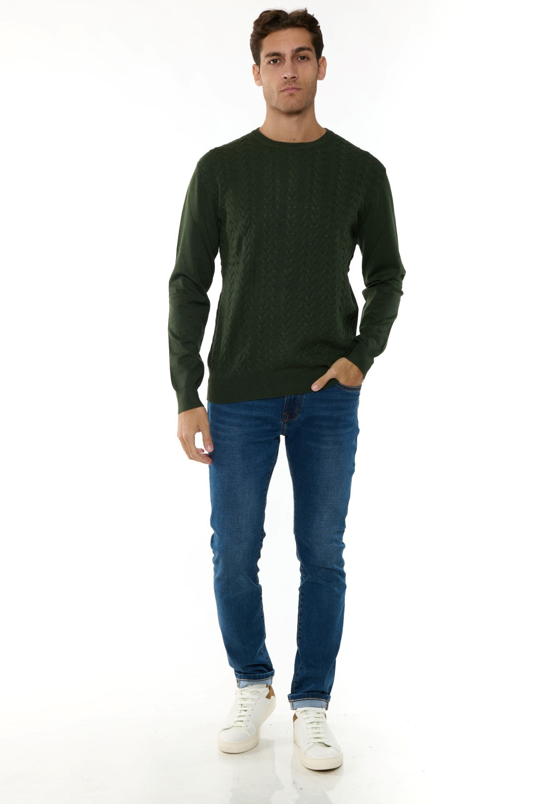 Maglia Girocollo Jacquard