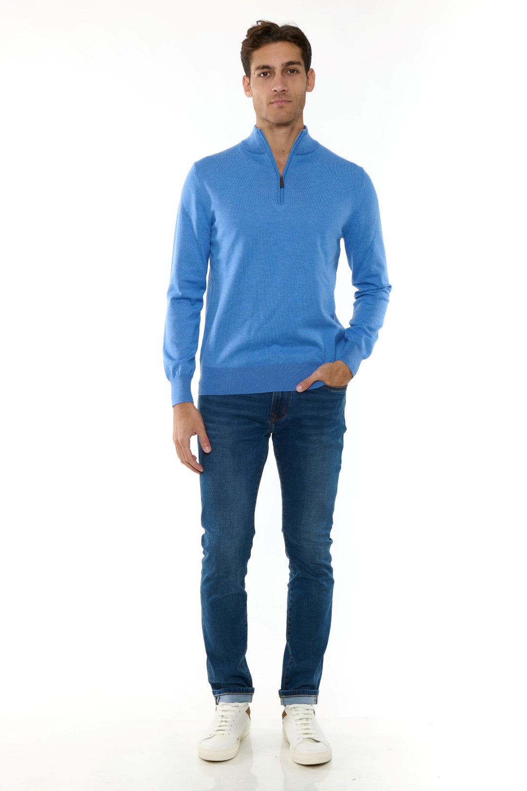 Maglia MezzoCollo Misto Cashmere