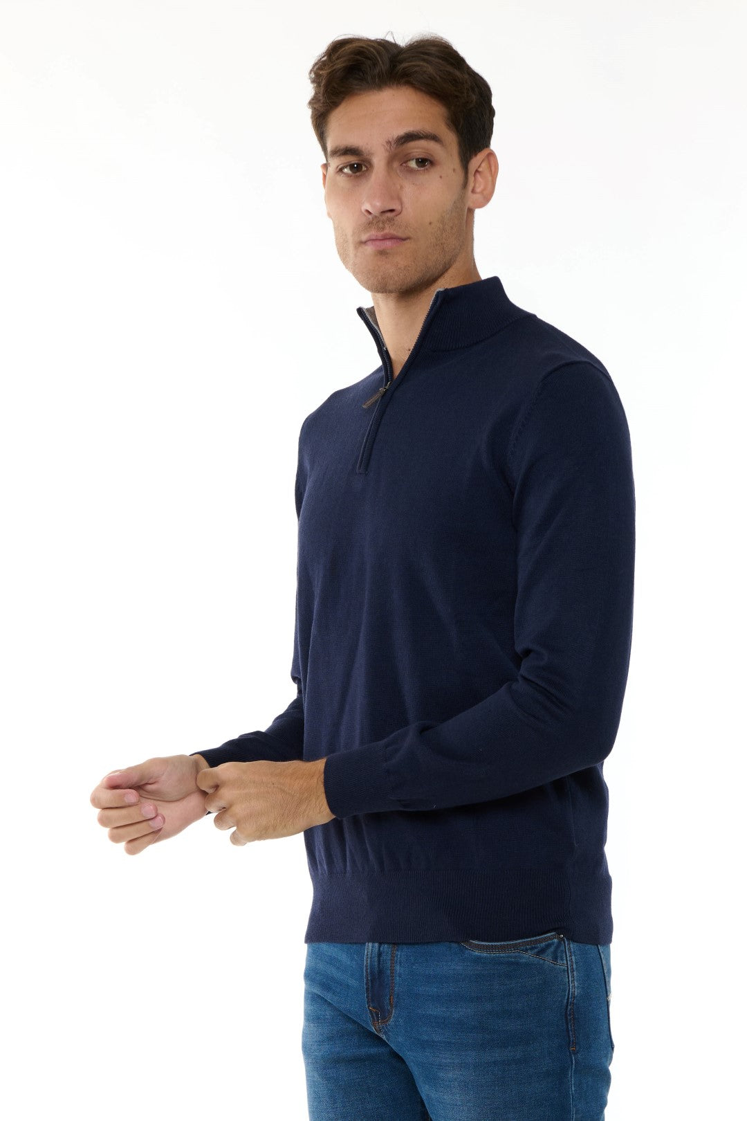 Maglia MezzoCollo Misto Cashmere