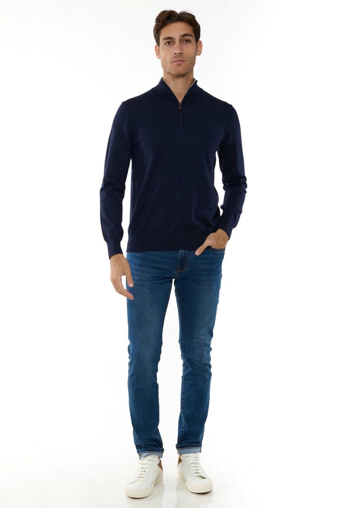 Maglia MezzoCollo Misto Cashmere