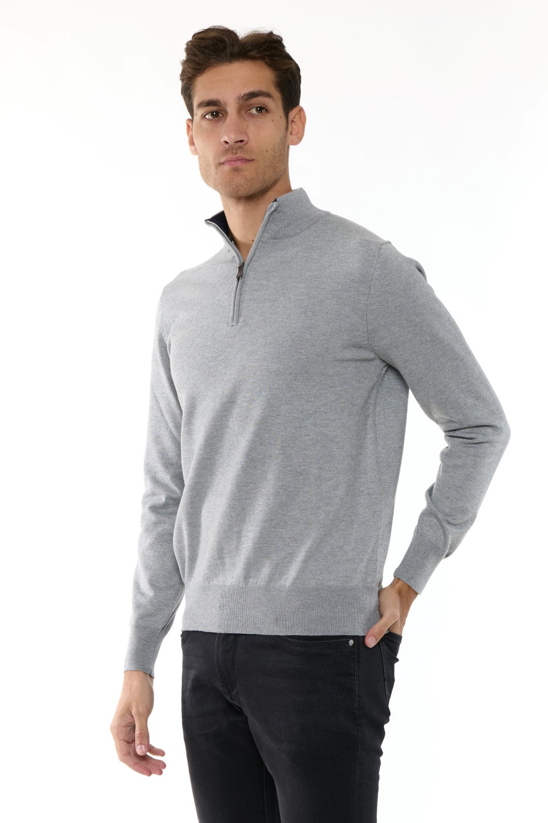Maglia MezzoCollo Misto Cashmere