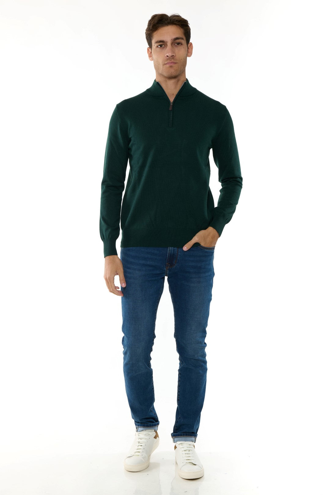 Maglia MezzoCollo Misto Cashmere