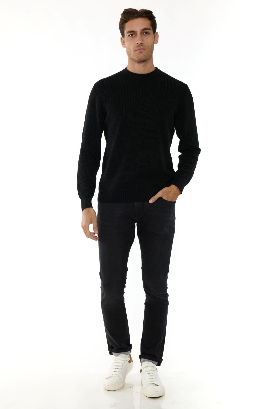 Maglia Girocollo a costine