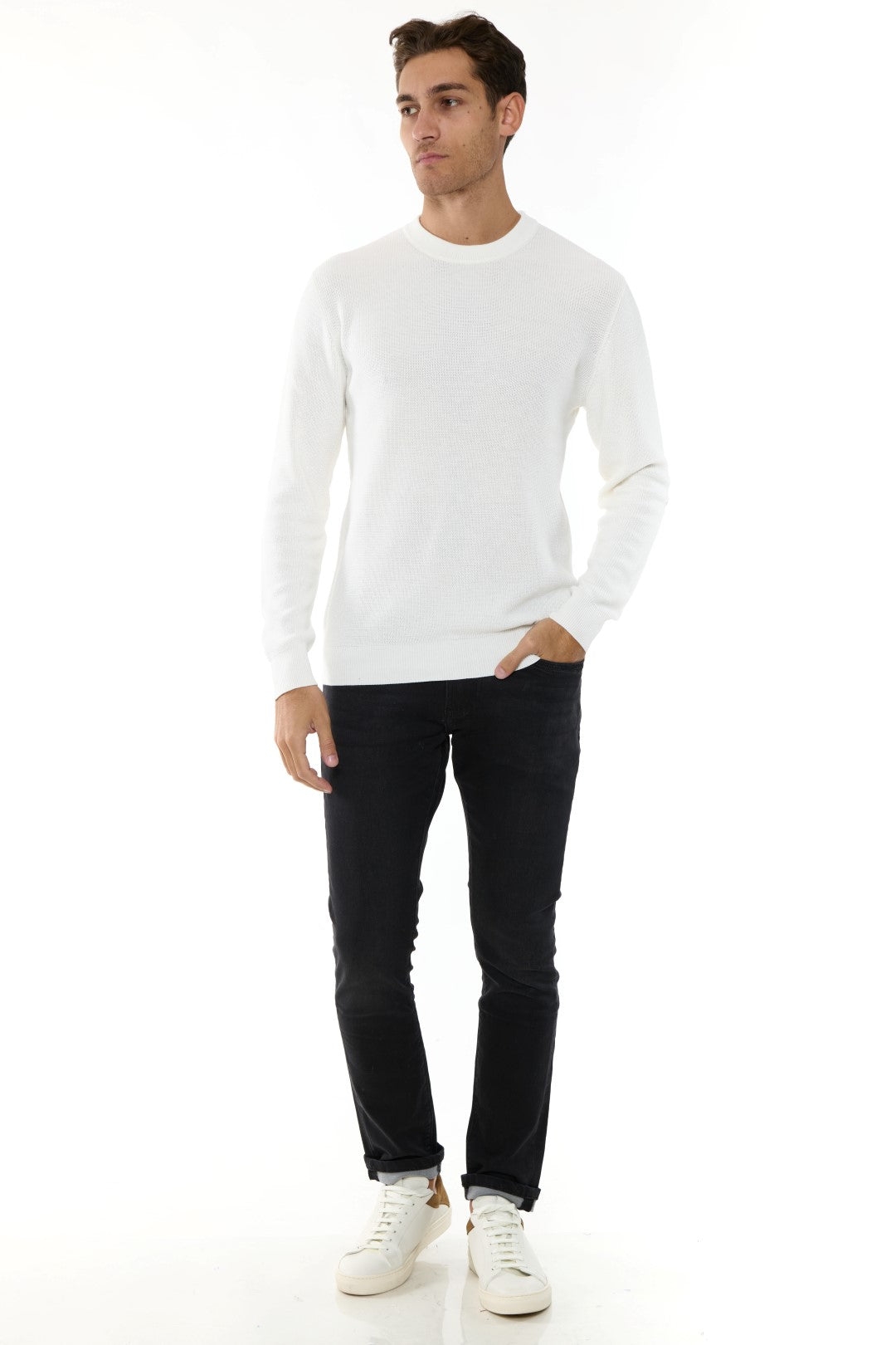 Maglia Girocollo a costine