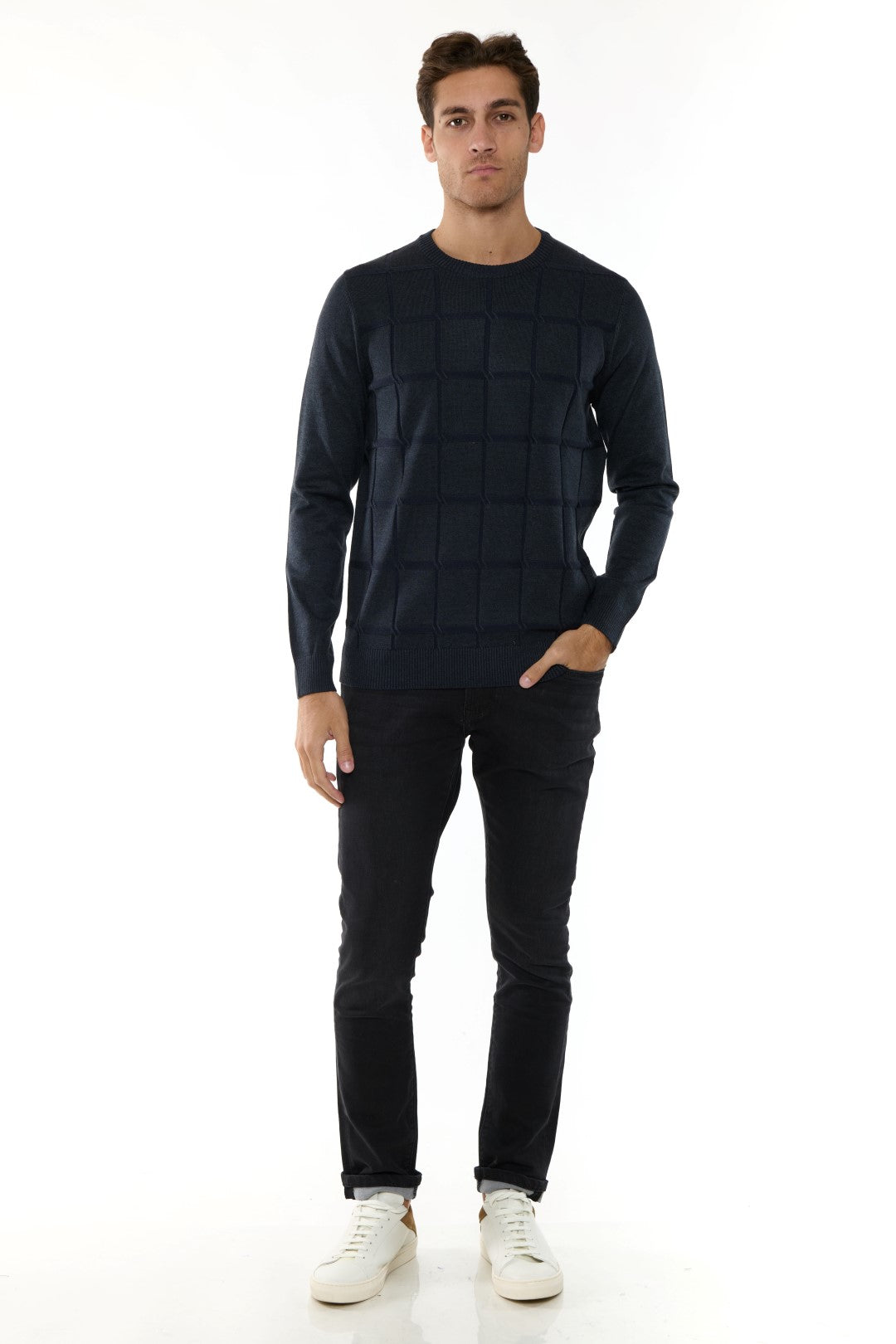 Maglia Girocollo Misto Merino