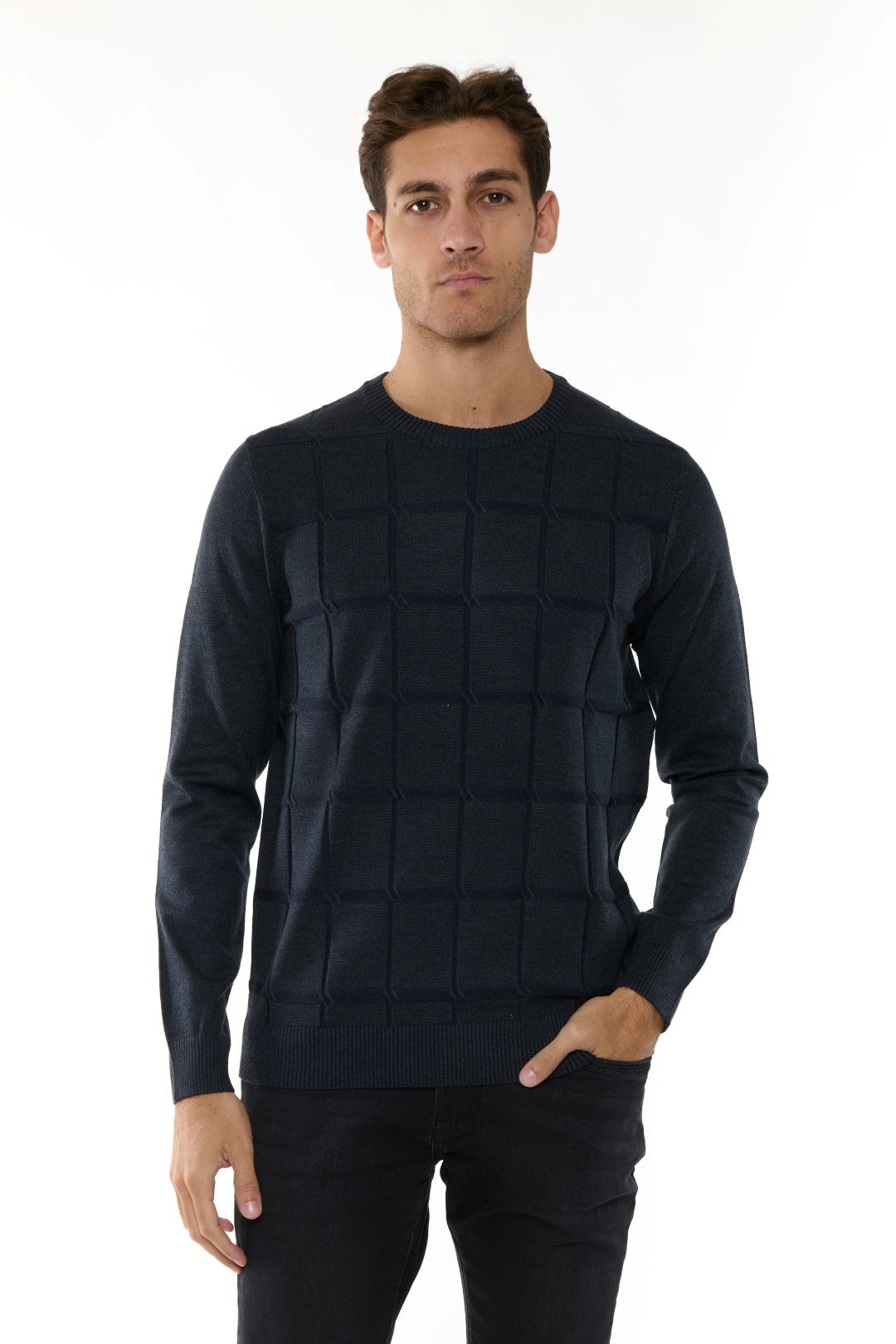 Maglia Girocollo Misto Merino