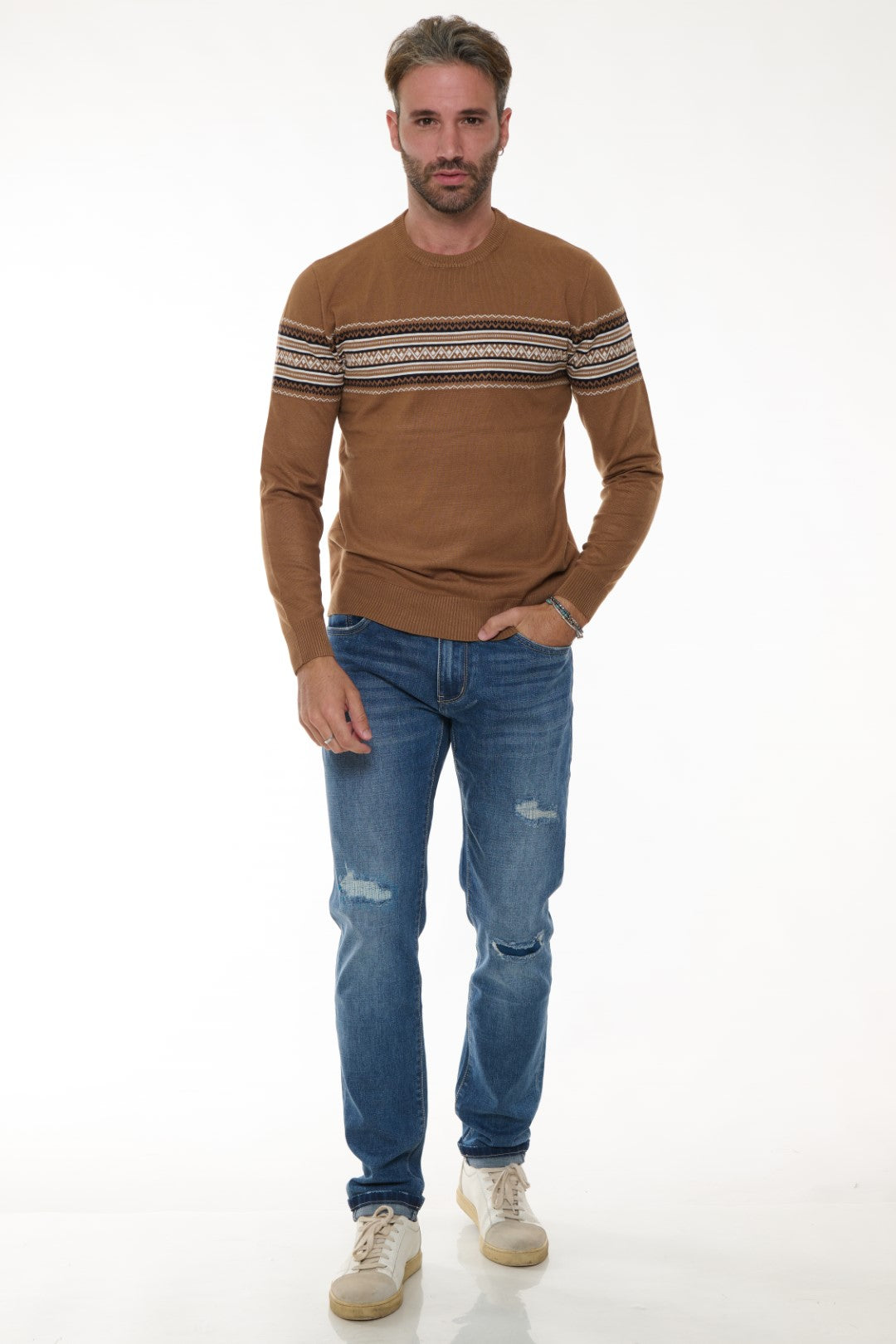 Maglia Girocollo Fantasia