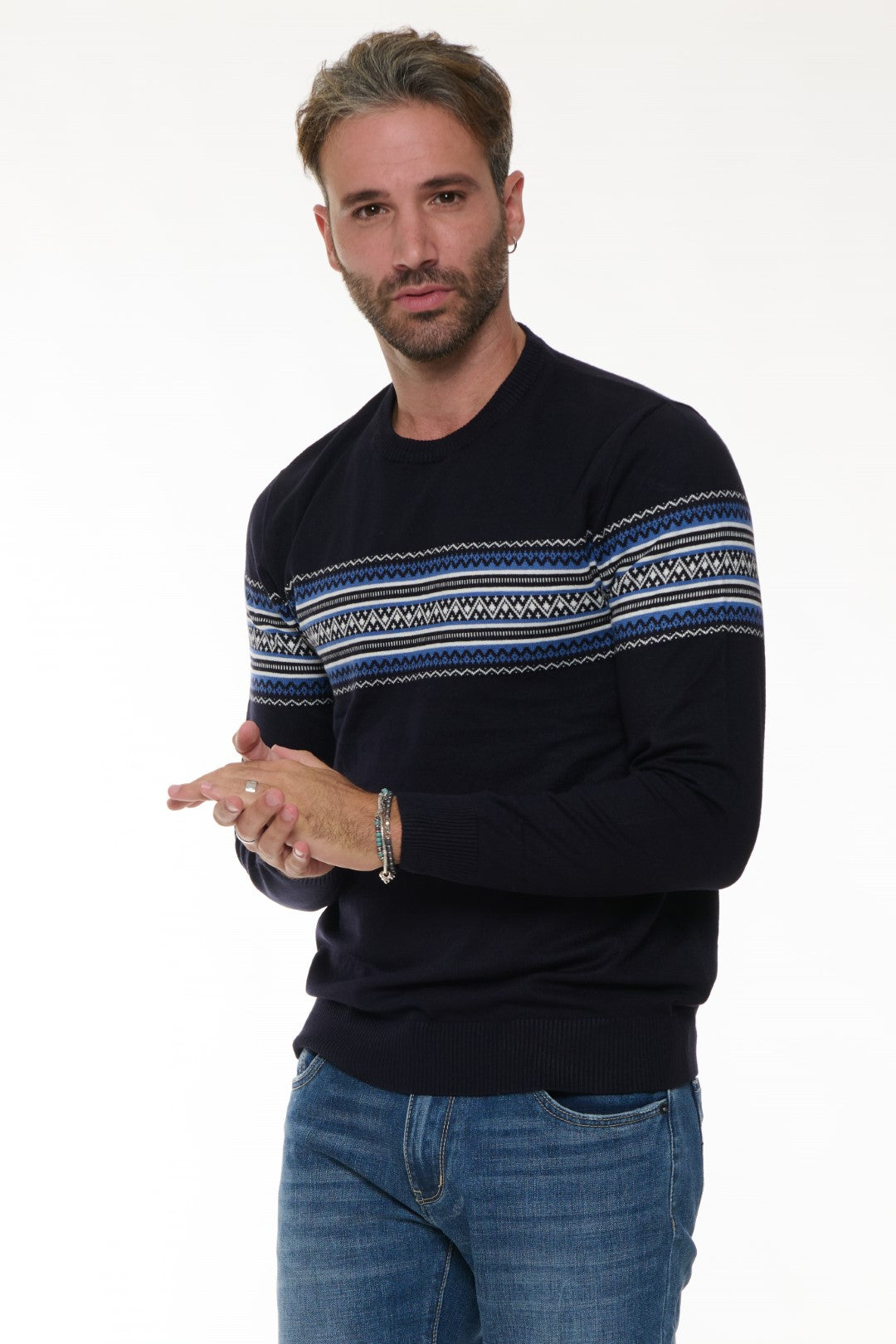 Maglia Girocollo Fantasia