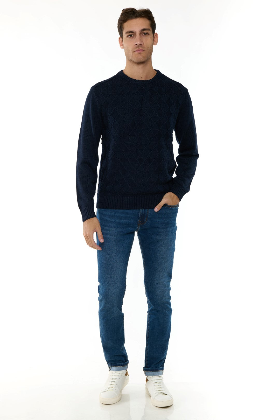 Maglia Girocollo con rombi