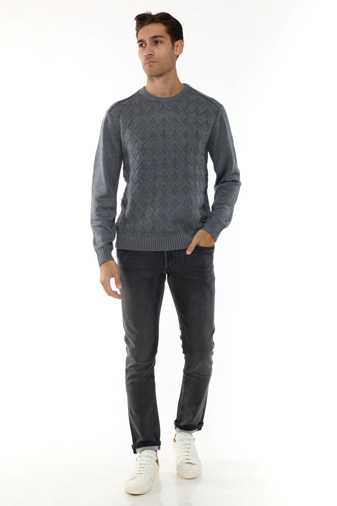 Maglia Girocollo con rombi