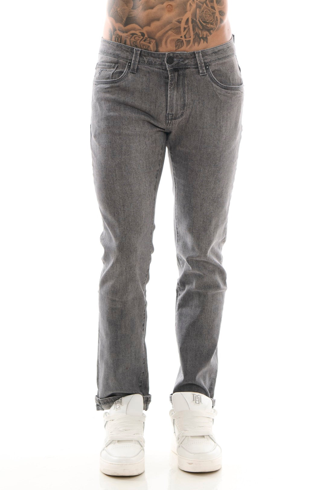 Jeans Basic Denim Grigio