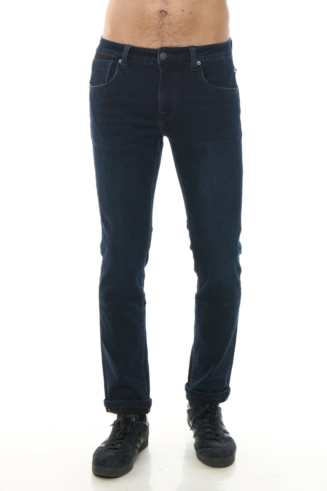 Jeans 5 Tasche Tessuto Doppiato