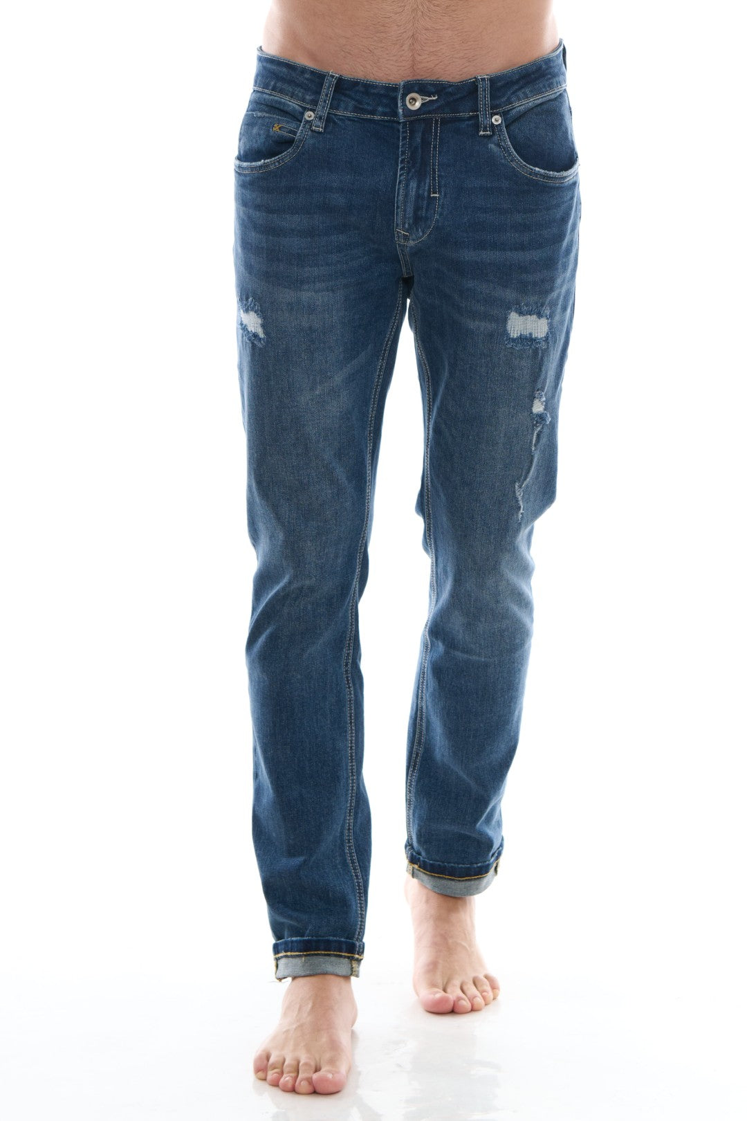 Jeans 5 tasche con Rotture