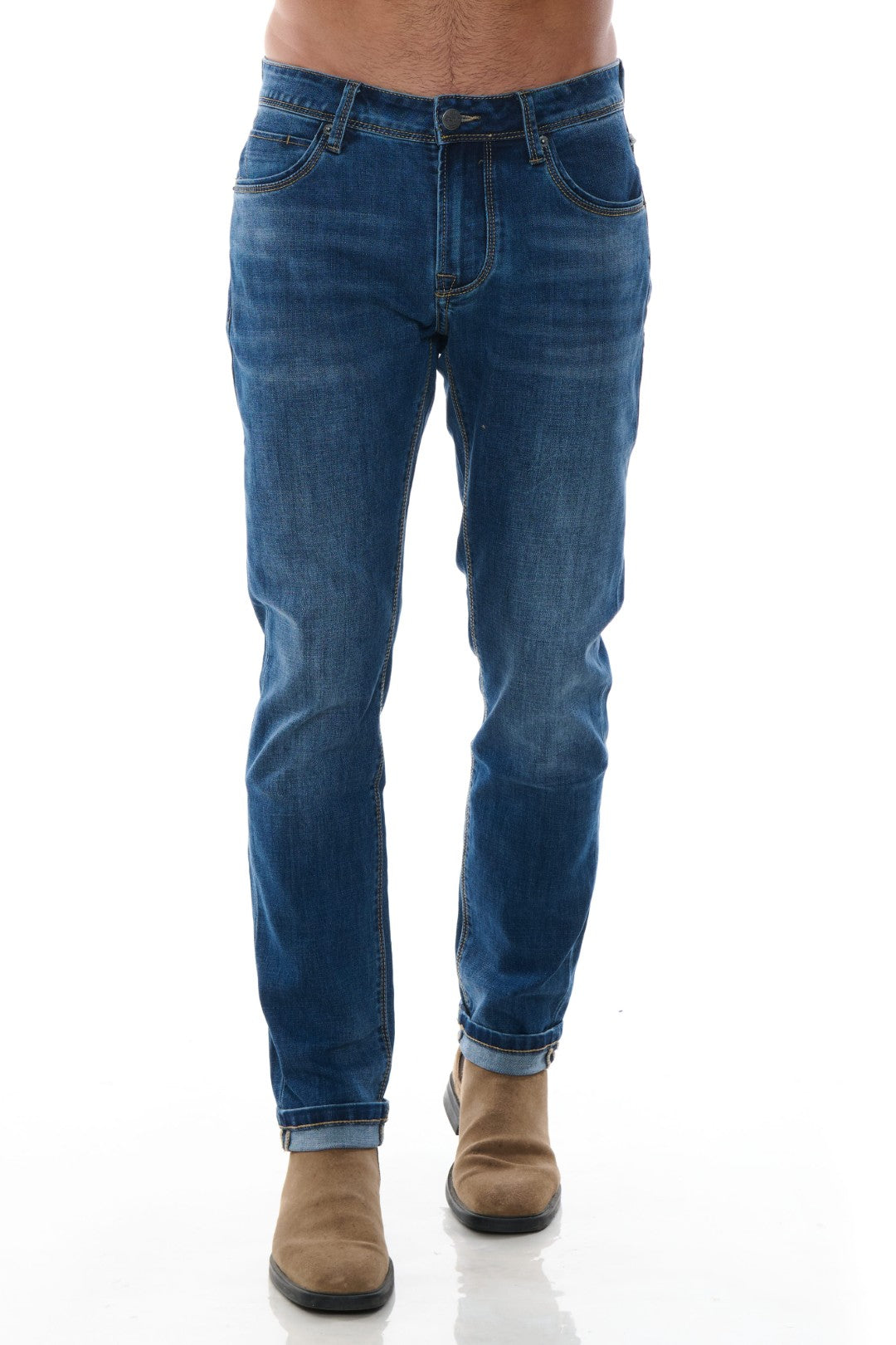 Jeans con tasche bordate