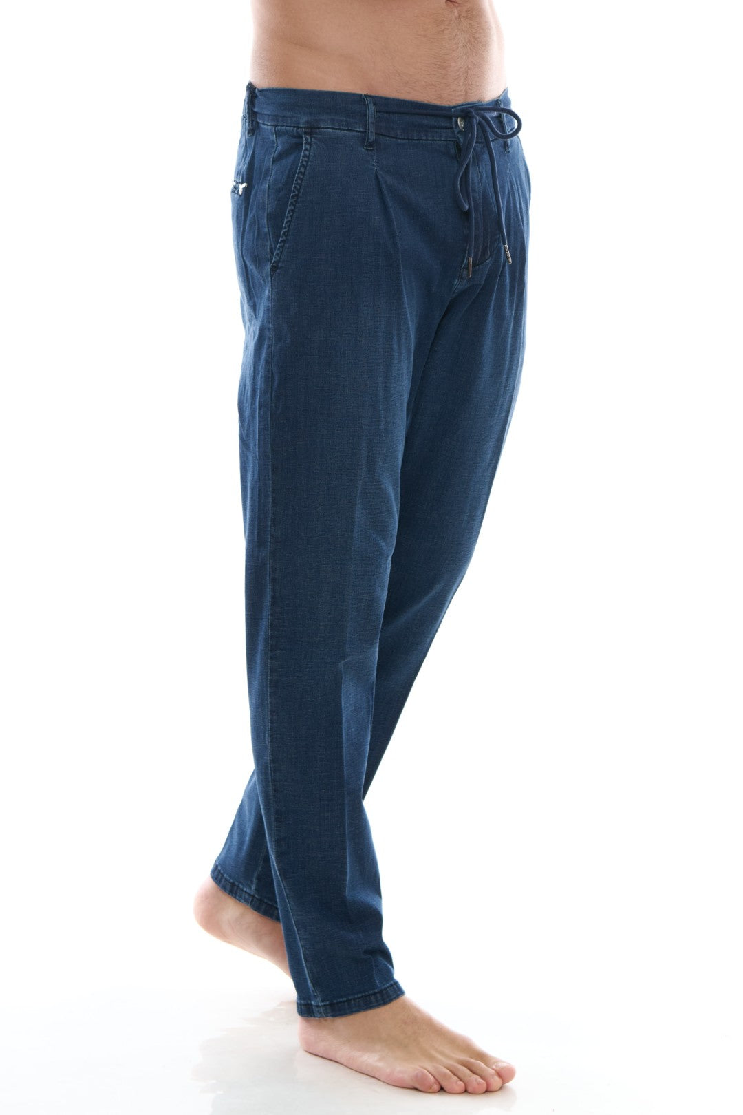 Pantalone Tasca America Coulisse Denim Light
