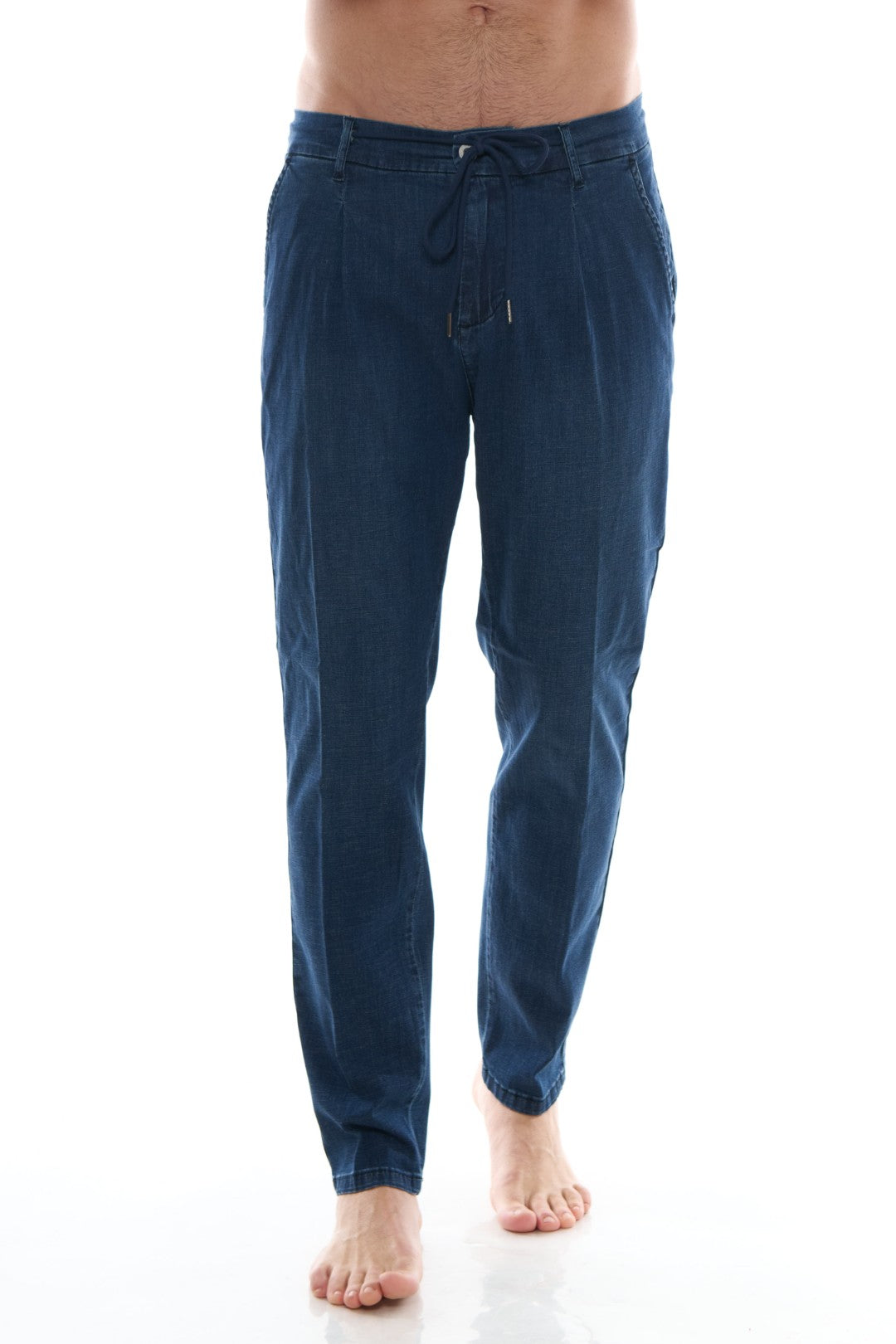 Pantalone Tasca America Coulisse Denim Light