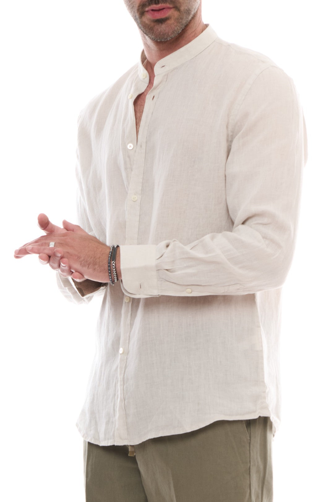 Camicia coreana Puro Lino