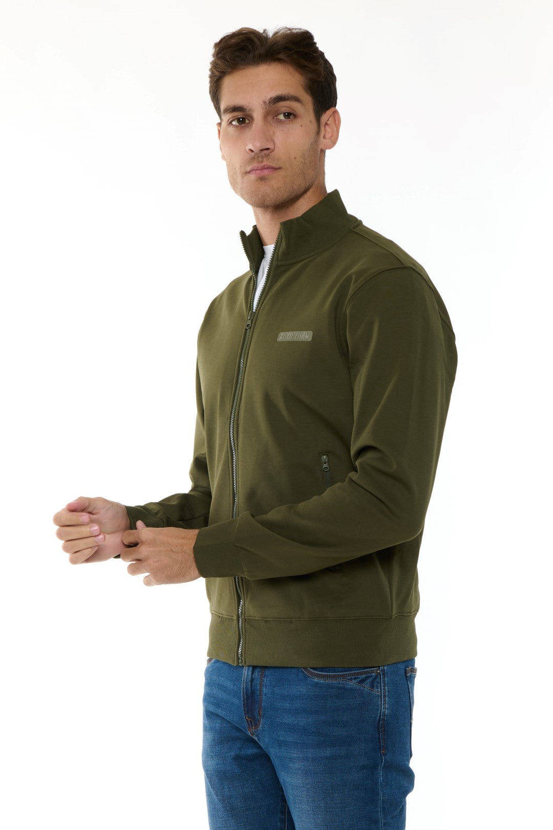 Technical Fabric Half-Neck Sweatshirt