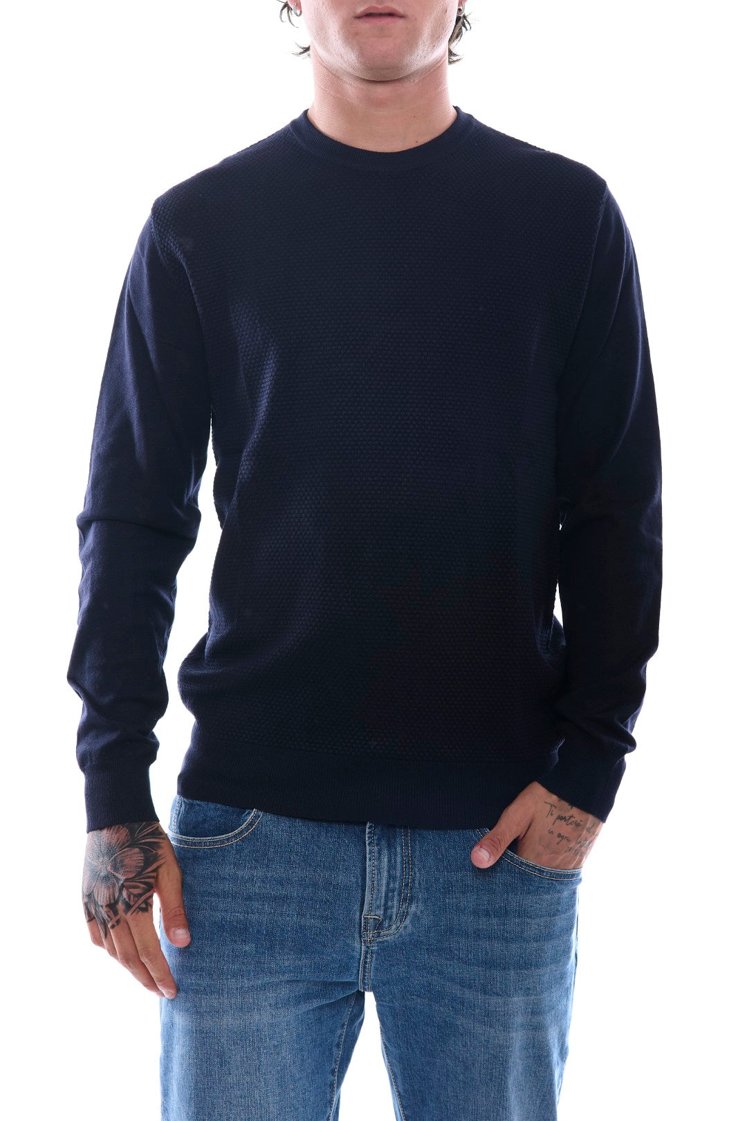 Maglia Jacquard con toppe