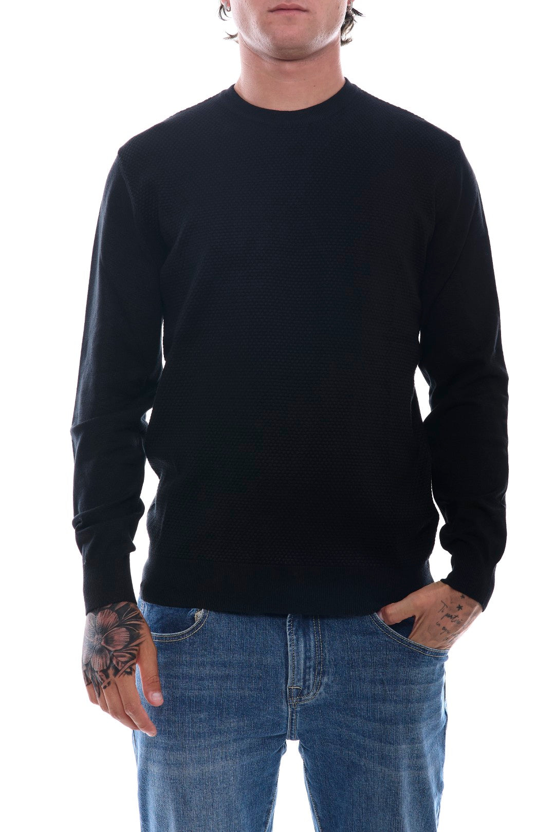 Maglia Jacquard con toppe