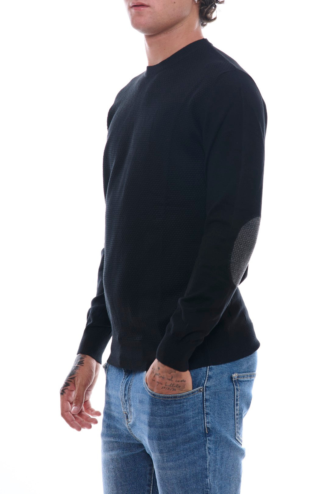 Maglia Jacquard con toppe
