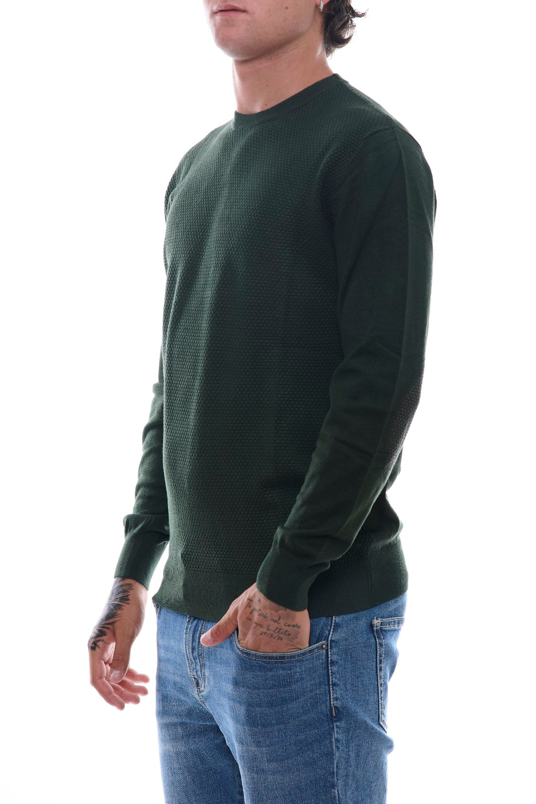 Maglia Jacquard con toppe