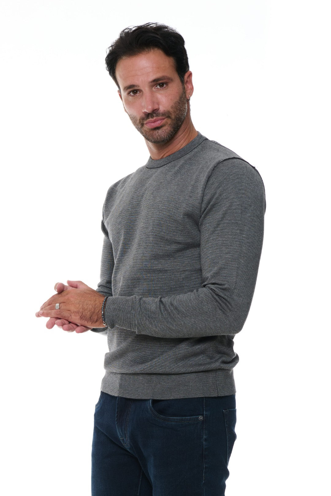 Maglia Girocollo Bicolore
