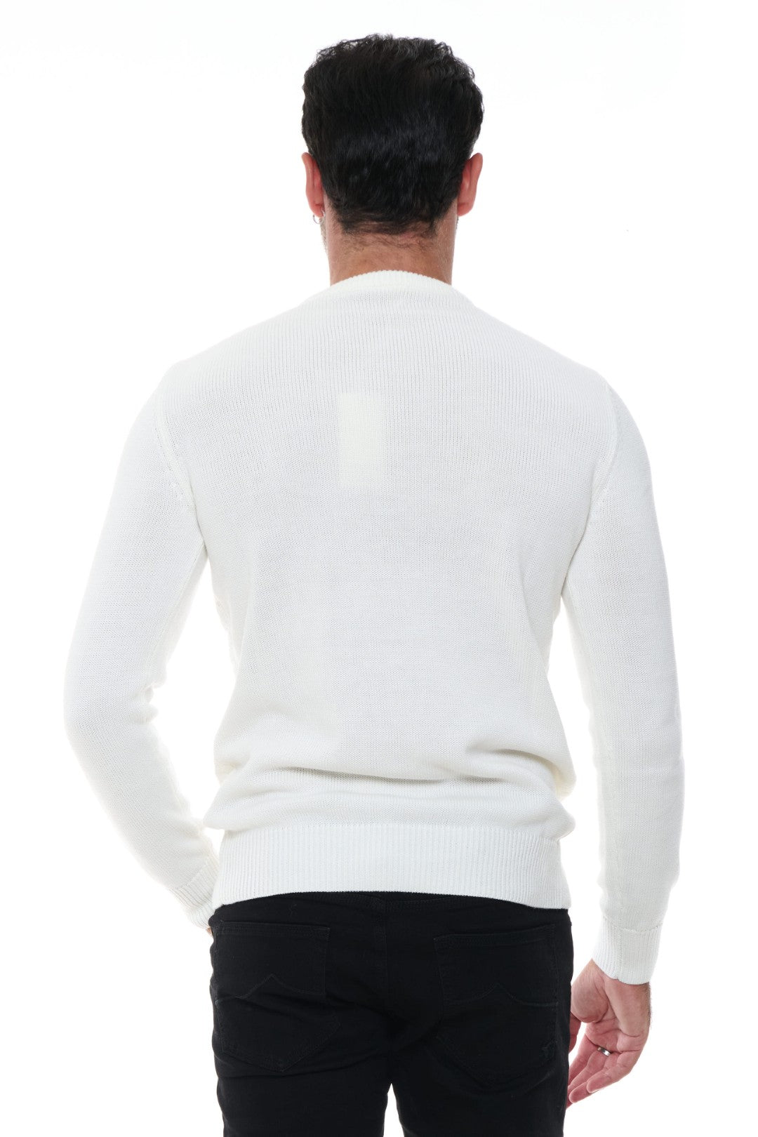 Maglia Girocollo Misto Lana