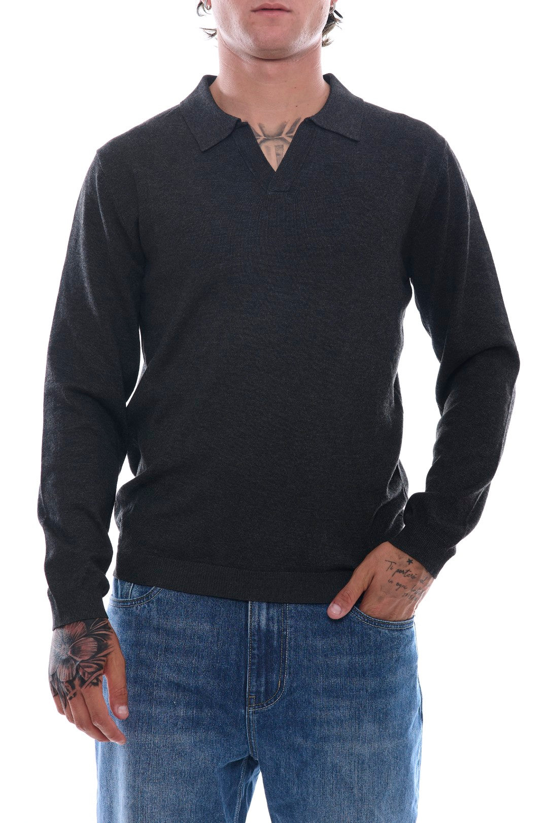 Polo in Maglia collo Derby