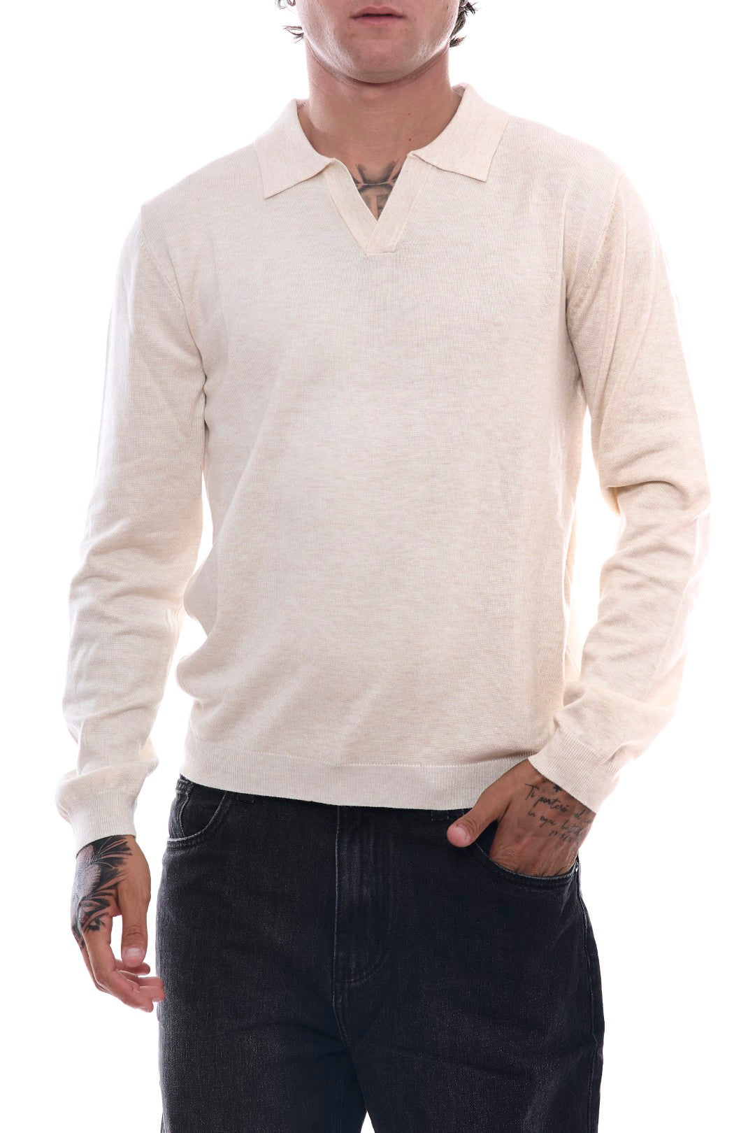 Polo in Maglia collo Derby