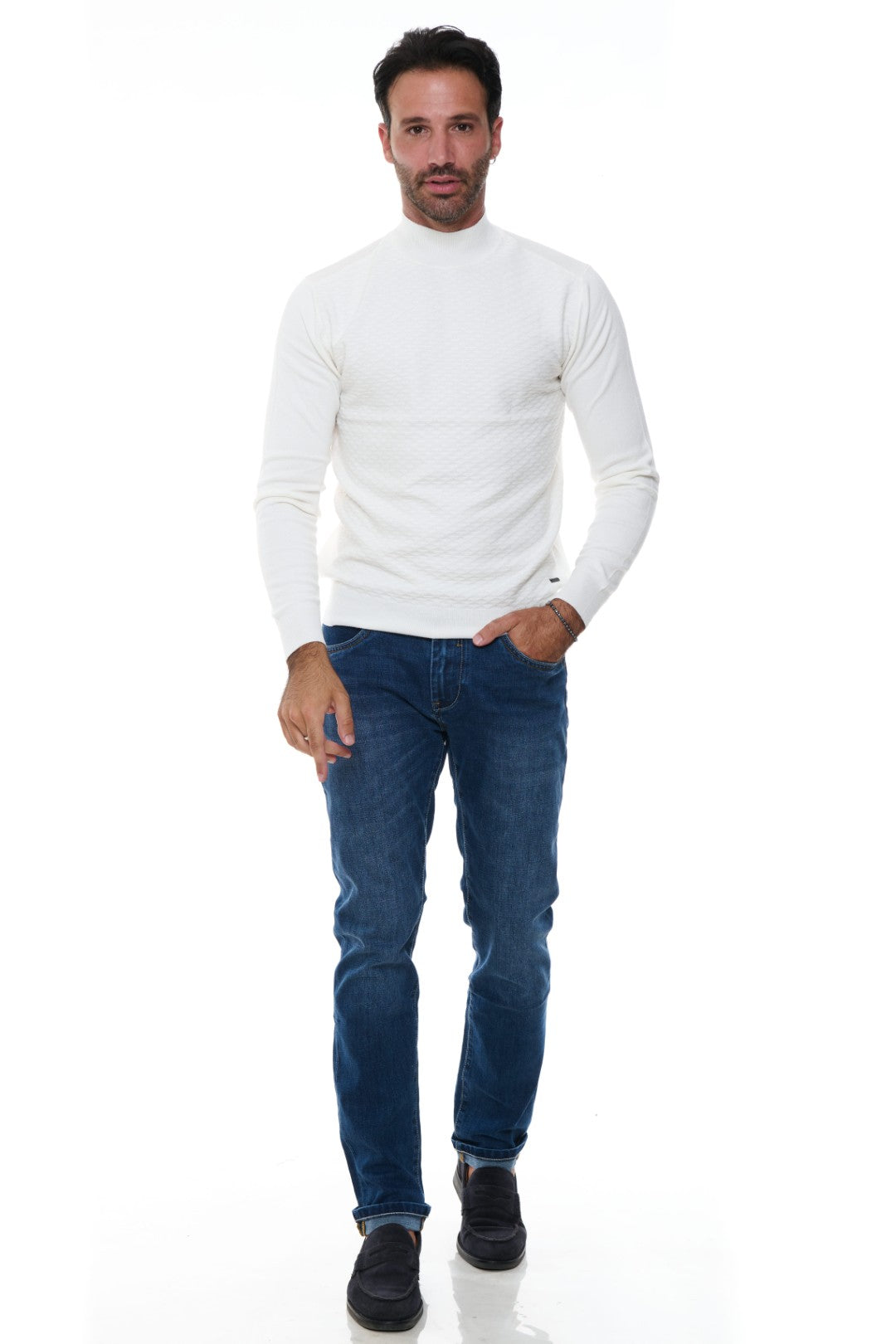 Maglia Jacquard Lupetto